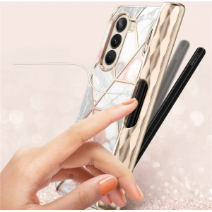 Wholesale Supcase Cosmo Pen Samsung Galaxy Z Fold 5 Marble Pink - SPC371 - {ean13} - Hurt