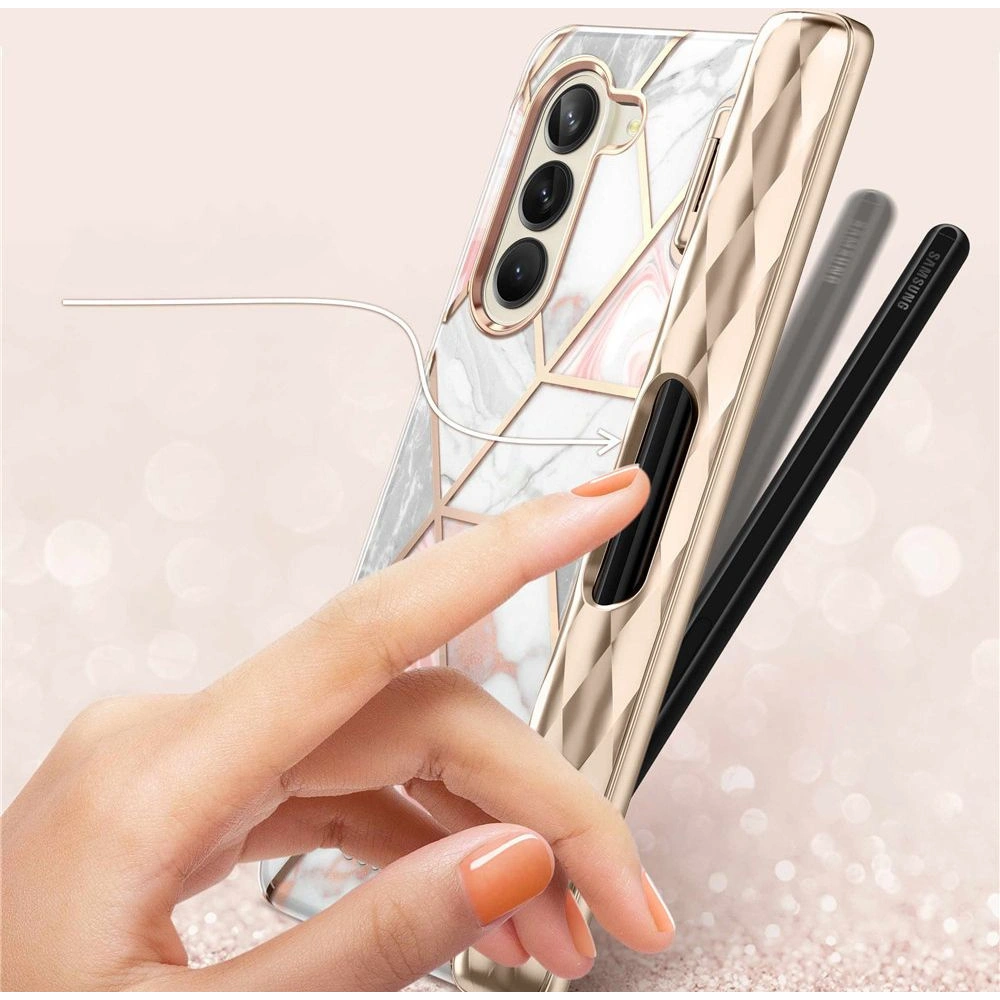 Hurtownia GSM - Etui Supcase Cosmo Pen Samsung Galaxy Z Fold 5 Marble Pink - SPC371 - {ean13} - Hurt