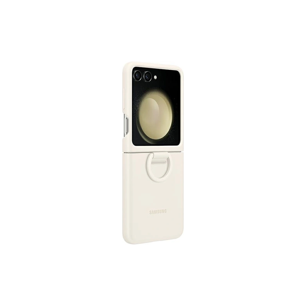 Hurtownia GSM - Etui Samsung Galaxy Z Flip 5 EF-PF731TUEGWW krém/cream szilikon tok gyűrűvel - SMG899 - {ean13} - Hurt