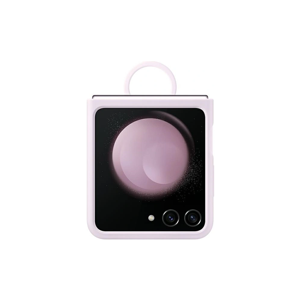 Wholesale Samsung Galaxy Z Flip 5 EF-PF731TVEGWW avender Silicone Case with Ring - SMG900 - {ean13} - Hurt