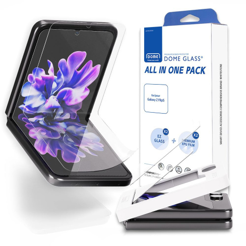 Whitestone Dome Distributor - 8809365408443 - WSD90 - Whitestone All-in-one Samsung Galaxy Z Flip 5 Clear 2+2 PACK] - B2B homescreen