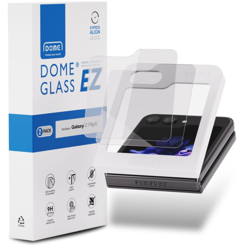 Whitestone Dome Distributor - 8809365408337 - WSD91 - Whitestone EZ Glass Samsung Galaxy Z Flip 5 Clear [2 PACK] - B2B homescreen
