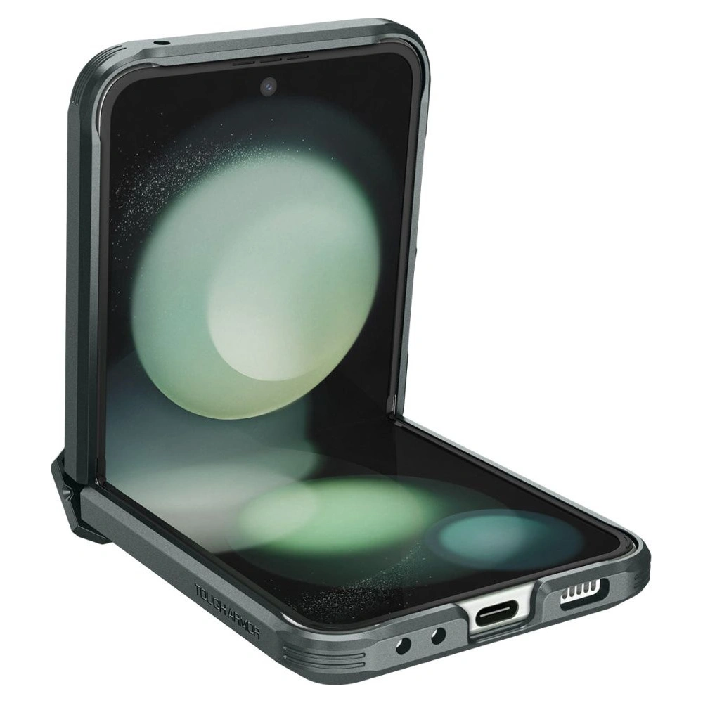 Wholesale Spigen Tough Armor Pro Samsung Galaxy Z Flip 5 Abyss Green - SPN2906 - {ean13} - Hurt