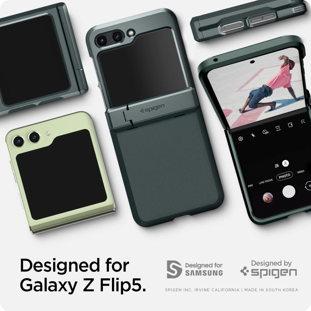 Hurtownia GSM - Etui Spigen Tough Armor Pro Samsung Galaxy Z Flip 5 Abyss Grün - SPN2906 - {ean13} - Hurt