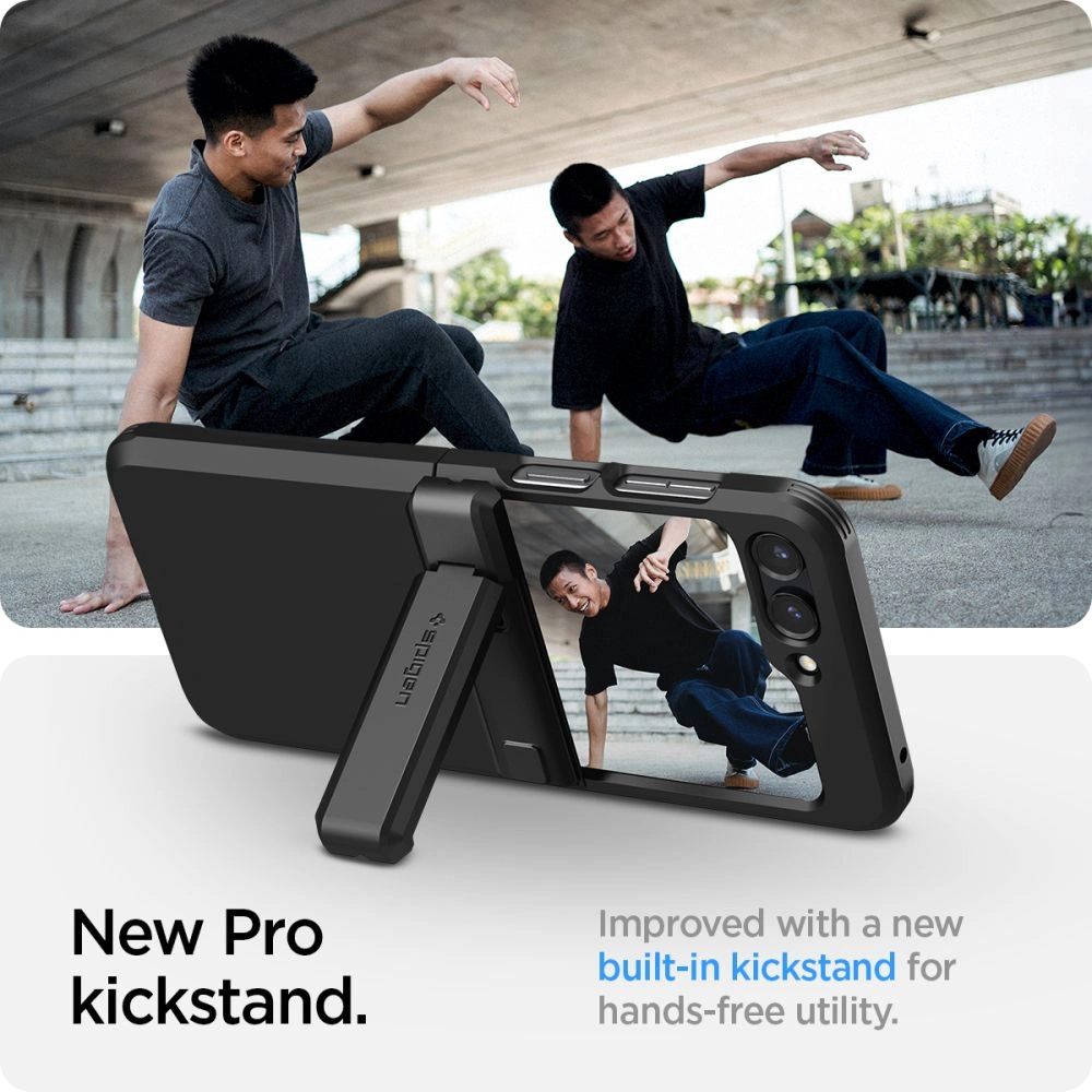 Wholesale Spigen Tough Armor Pro Samsung Galaxy Z Flip 5 Black - SPN2907 - {ean13} - Hurt