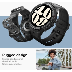 Pasek Spigen Rugged Armor Pro Samsung Galaxy Watch 6 40mm Matte Black