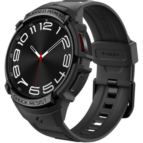 Hurtownia Spigen - 8809896748049 - SPN2914 - Pasek Spigen Rugged Armor Pro Samsung Galaxy Watch 6 Classic 43mm Matte Black - B2B homescreen