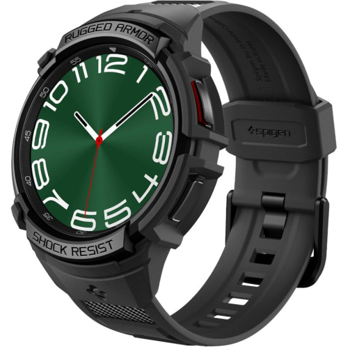 Hurtownia Spigen - 8809896748018 - SPN2915 - Pasek Spigen Rugged Armor Pro Samsung Galaxy Watch 6 Classic 47mm Matte Black - B2B homescreen