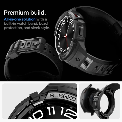 Pasek Spigen Rugged Armor Pro Samsung Galaxy Watch 6 Classic 47mm Matte Black
