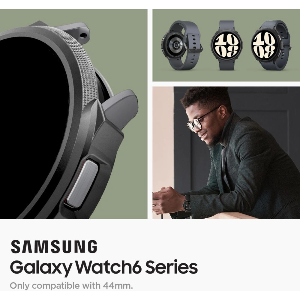 Hurtownia GSM - Etui Spigen Liquid Air Samsung Galaxy Watch 6 44mm Negru Mat - SPN2917 - {ean13} - Hurt