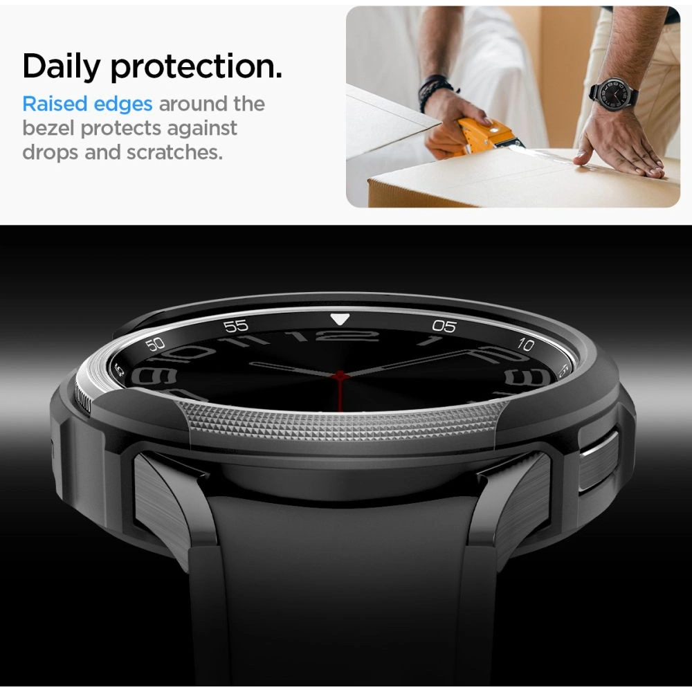 Hurtownia GSM - Etui Spigen Liquid Air Samsung Galaxy Watch 6 Classic 43mm Matt Fekete - SPN2918 - {ean13} - Hurt