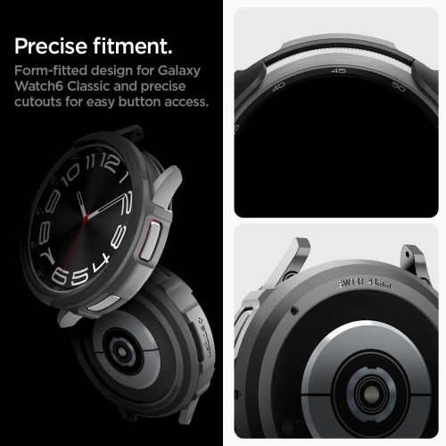 Etui Spigen Liquid Air Samsung Galaxy Watch 6 Classic 43mm Matte Black