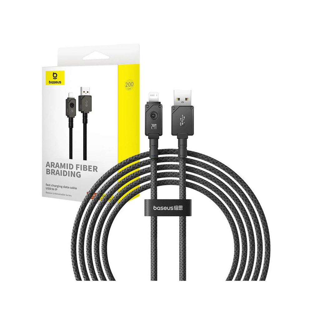 Hurtownia GSM - Kabel Baseus USB-A/Lightning 2.4A 2m (czarny) - BSU4523 - {ean13} - Hurt