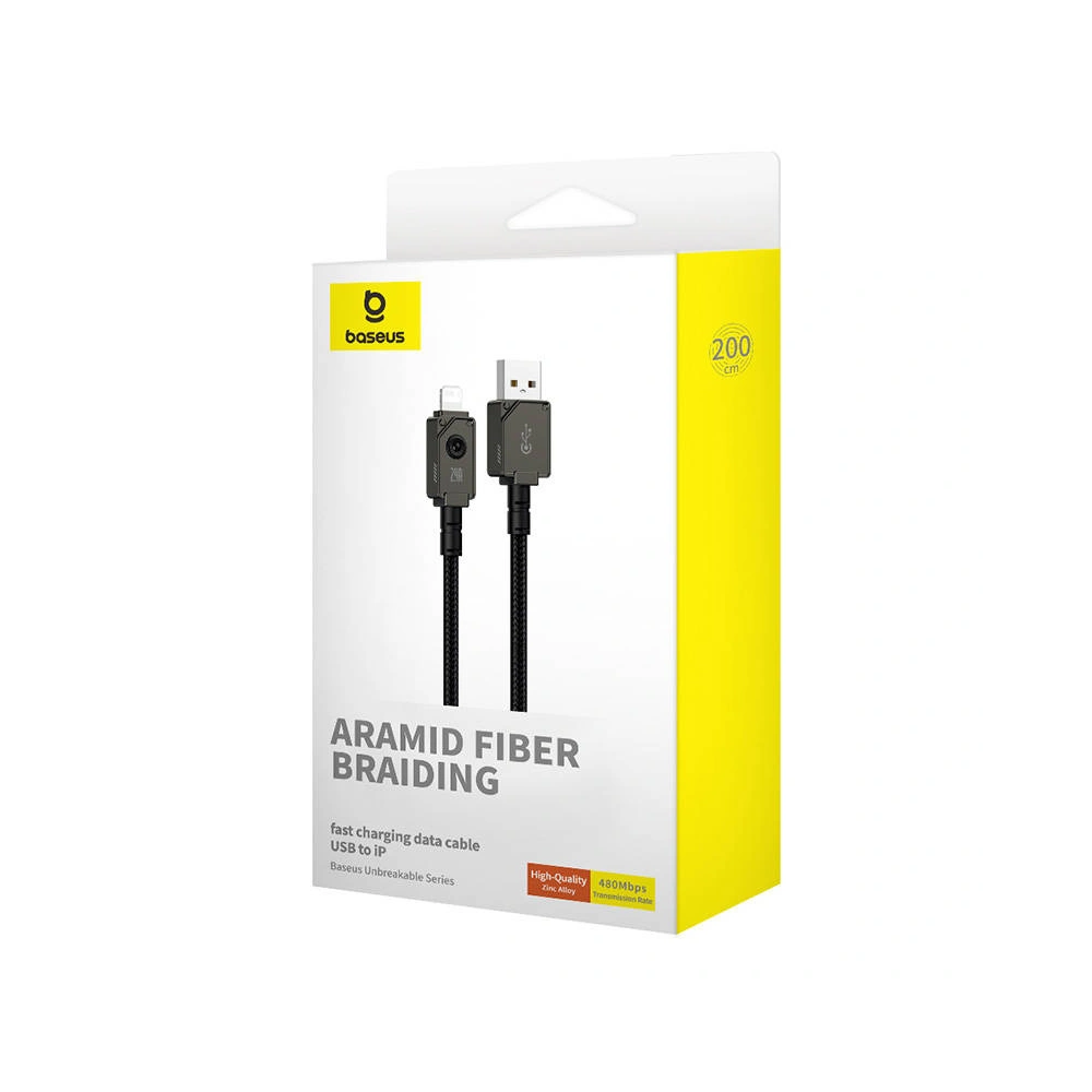 Hurtownia GSM - Kabel Baseus USB-A/Lightning 2.4A 2m (czarny) - BSU4523 - {ean13} - Hurt