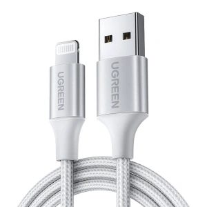 Hurtownia GSM - Kabel UGREEN US199 Lightning/USB-A 2.4A 1m (srebrny) - UGR1671 - {ean13} - Hurt