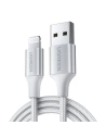 Kabel UGREEN US199 Lightning/USB-A 2.4A 1m (srebrny)