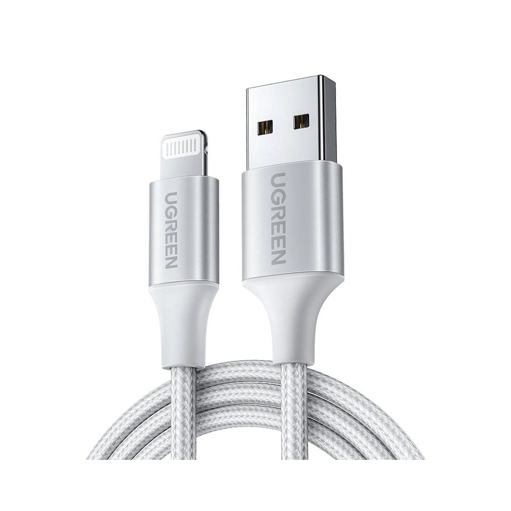 Hurtownia GSM - Cablu UGREEN US199 Lightning/USB-A 2.4A 1m (argintiu) - UGR1671 - {ean13} - Hurt