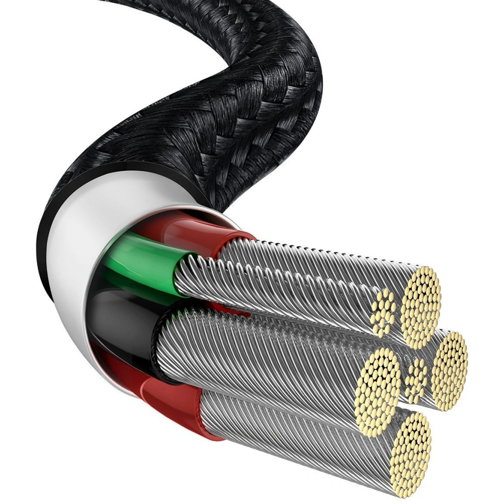 Hurtownia GSM - Kabel Baseus ve tvaru kapky vody USB-A/USB-C LED 66W 6A 1m (černý) - BSU4525 - {ean13} - Hurt