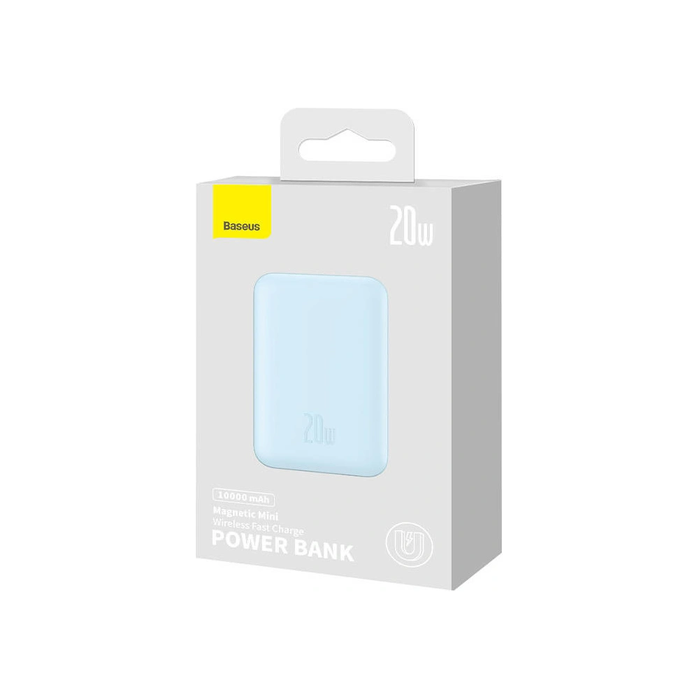 Wholesale Baseus Magnetic Mini Powerbank 10000mAh 20W (blue) - BSU4526 - {ean13} - Hurt