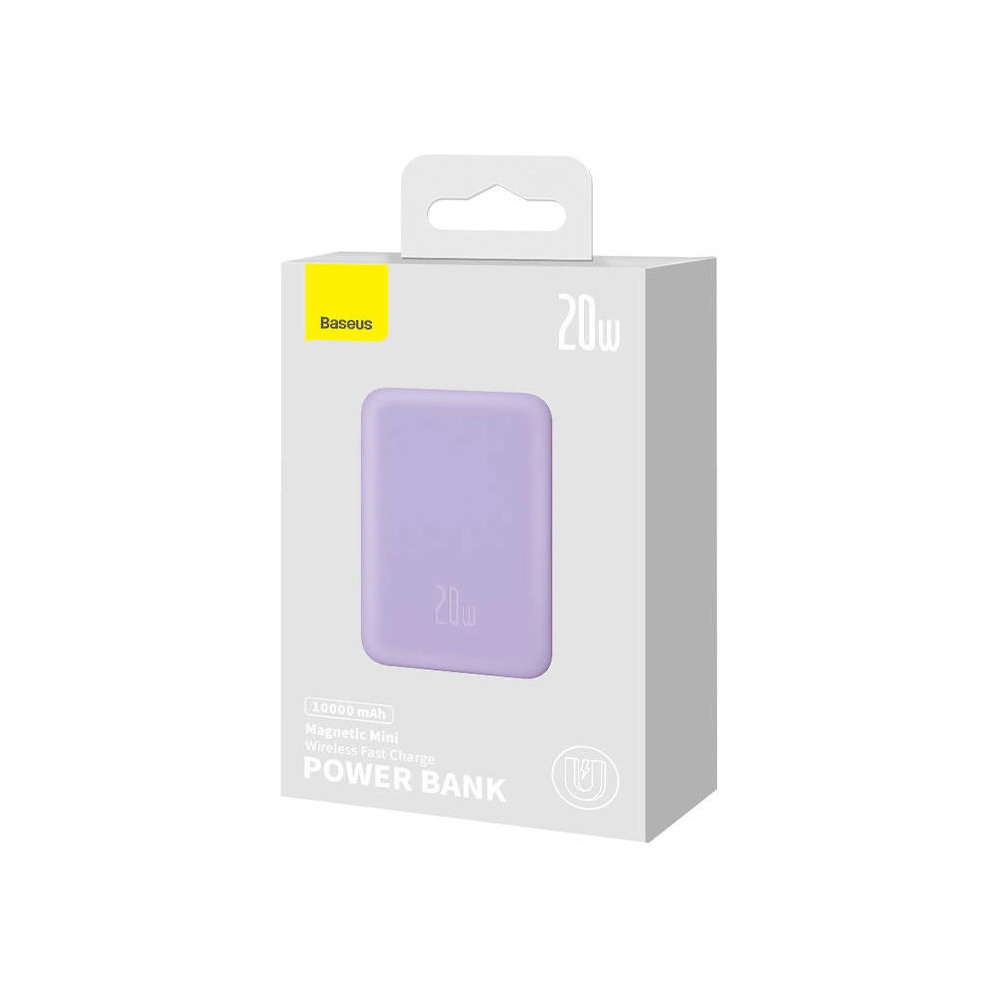 Wholesale Baseus Magnetic Mini Powerbank 10000mAh 20W (purple) - BSU4527 - {ean13} - Hurt
