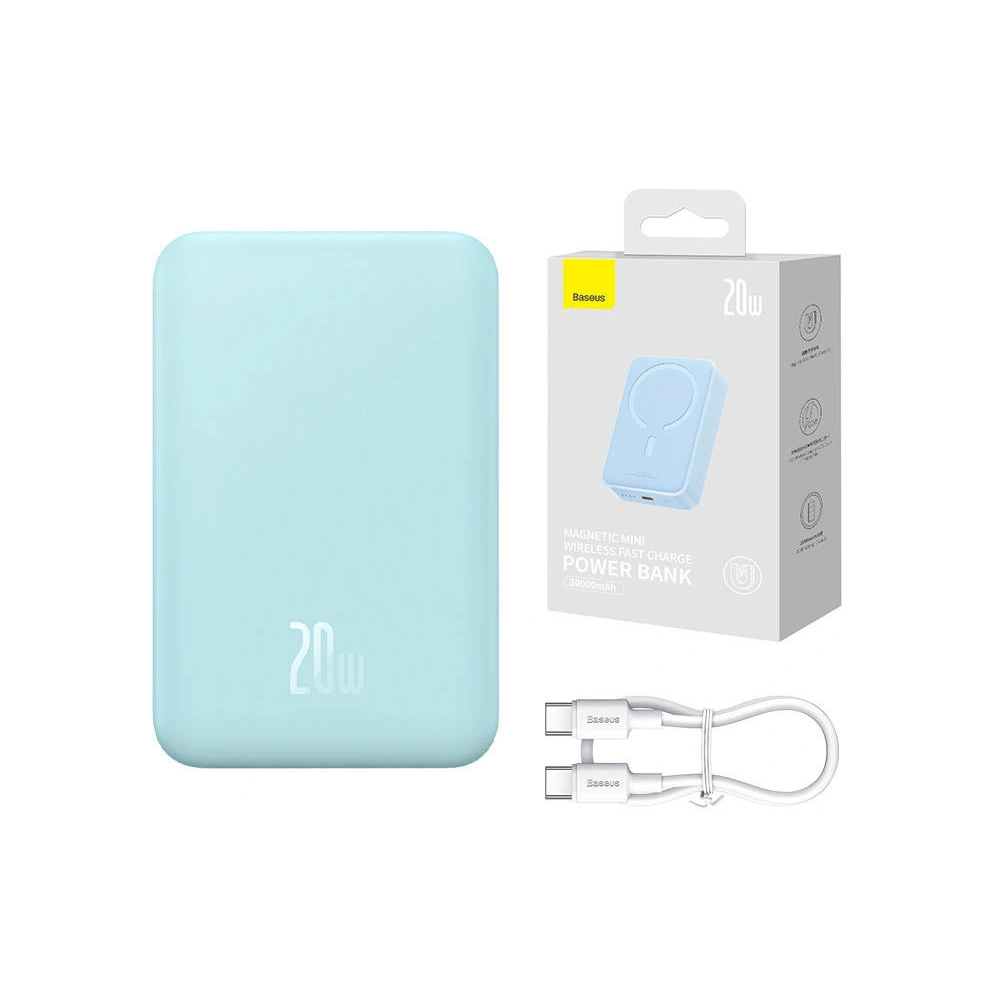 Hurtownia GSM - Powerbank Baseus Magnetic Mini 20000mAh 20W (niebieski) - BSU4529 - {ean13} - Hurt