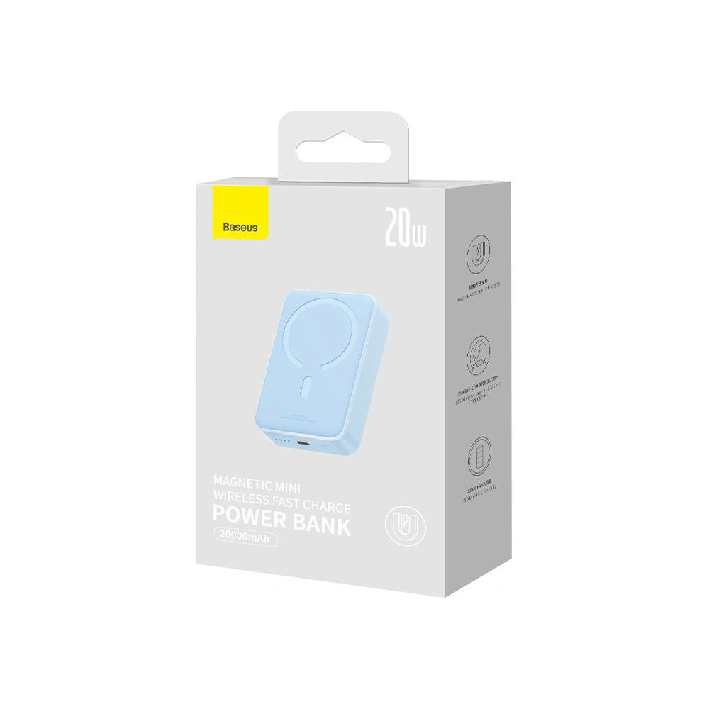 Wholesale Baseus Magnetic Mini Powerbank 20000mAh 20W (blue) - BSU4529 - {ean13} - Hurt