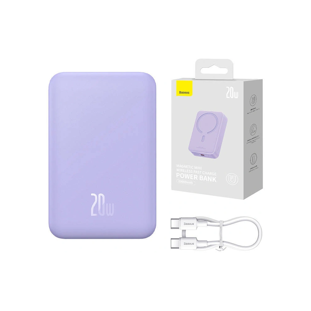 Hurtownia GSM - Powerbank Baseus Magnetic Mini 20000mAh 20W (mov) - BSU4530 - {ean13} - Hurt