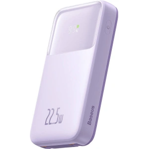 Powerbank Baseus Comet 10000mAh 22.5W + kabel USB-A/USB-C (fioletowy)