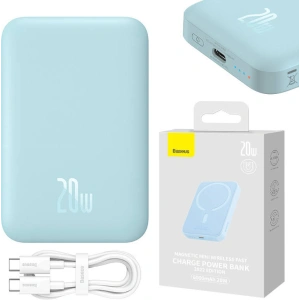 Powerbank Baseus Magnetic Mini 6000mAh 20W (niebieski)