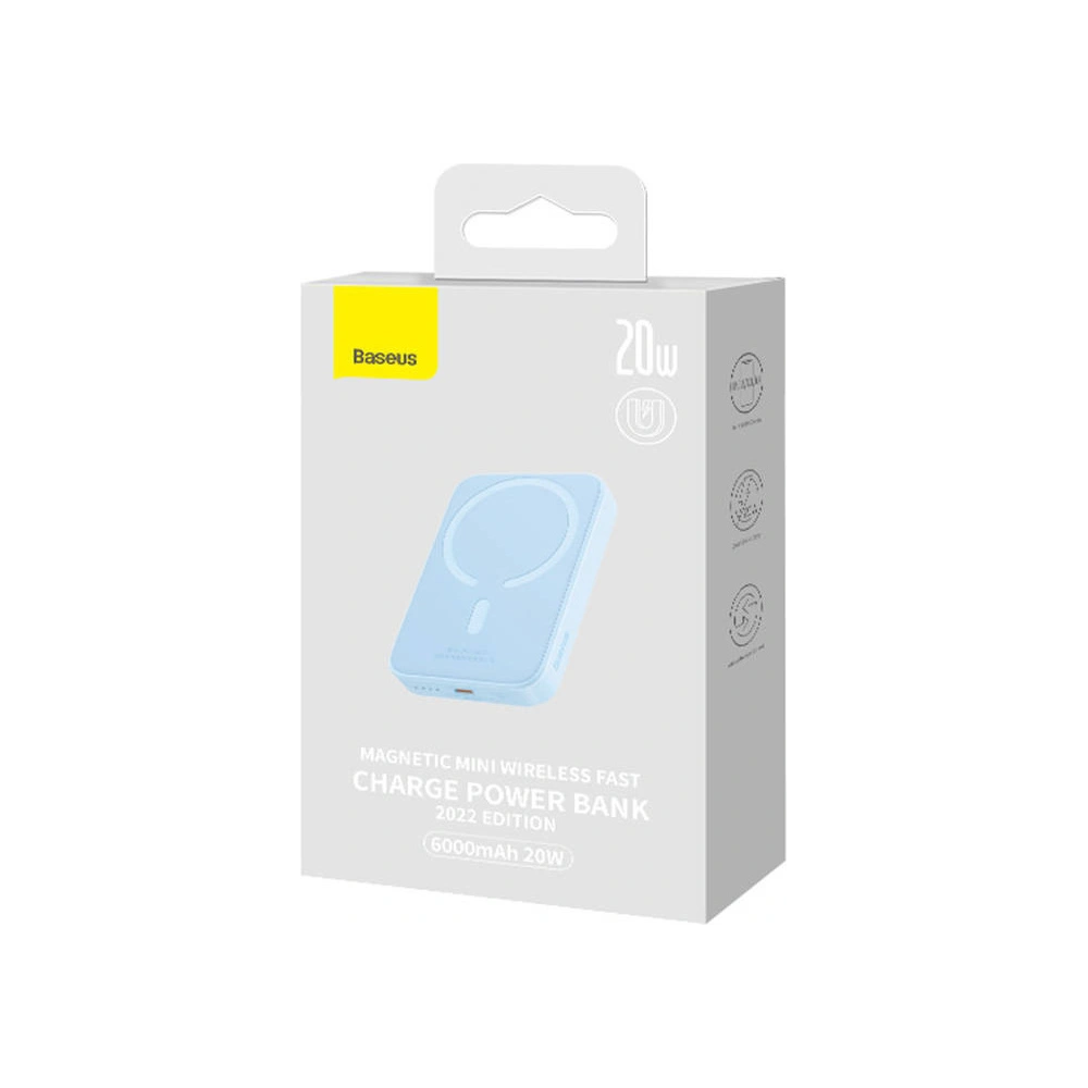 Hurtownia GSM - Powerbank Baseus Magnetic Mini 6000mAh 20W (modrý) - BSU4538 - {ean13} - Hurt