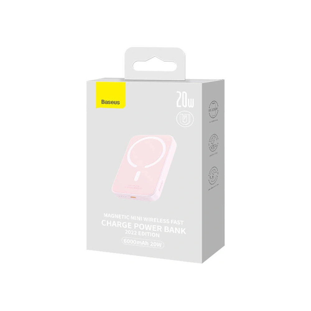 Hurtownia GSM - Powerbank Baseus Magnetic Mini 6000mAh 20W (růžový) - BSU4539 - {ean13} - Hurt