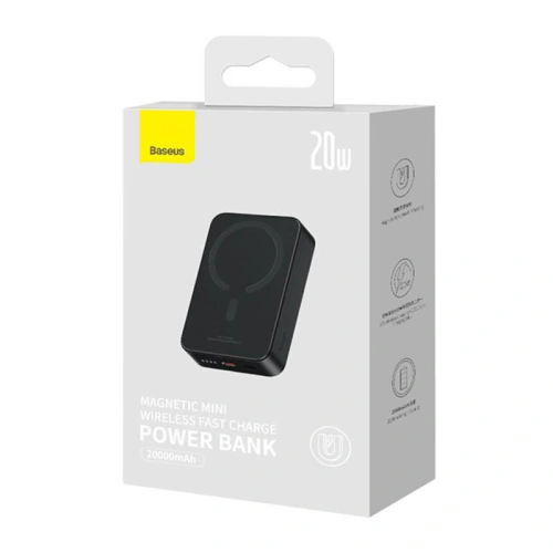 Powerbank Baseus Magnetic Mini 20000mAh 20W (czarny)