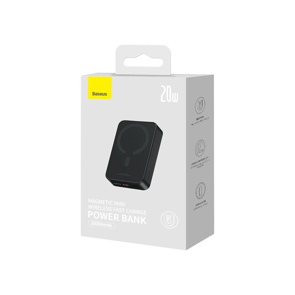 Hurtownia GSM - Powerbank Baseus Magnetic Mini 20000mAh 20W (černý) - BSU4541 - {ean13} - Hurt