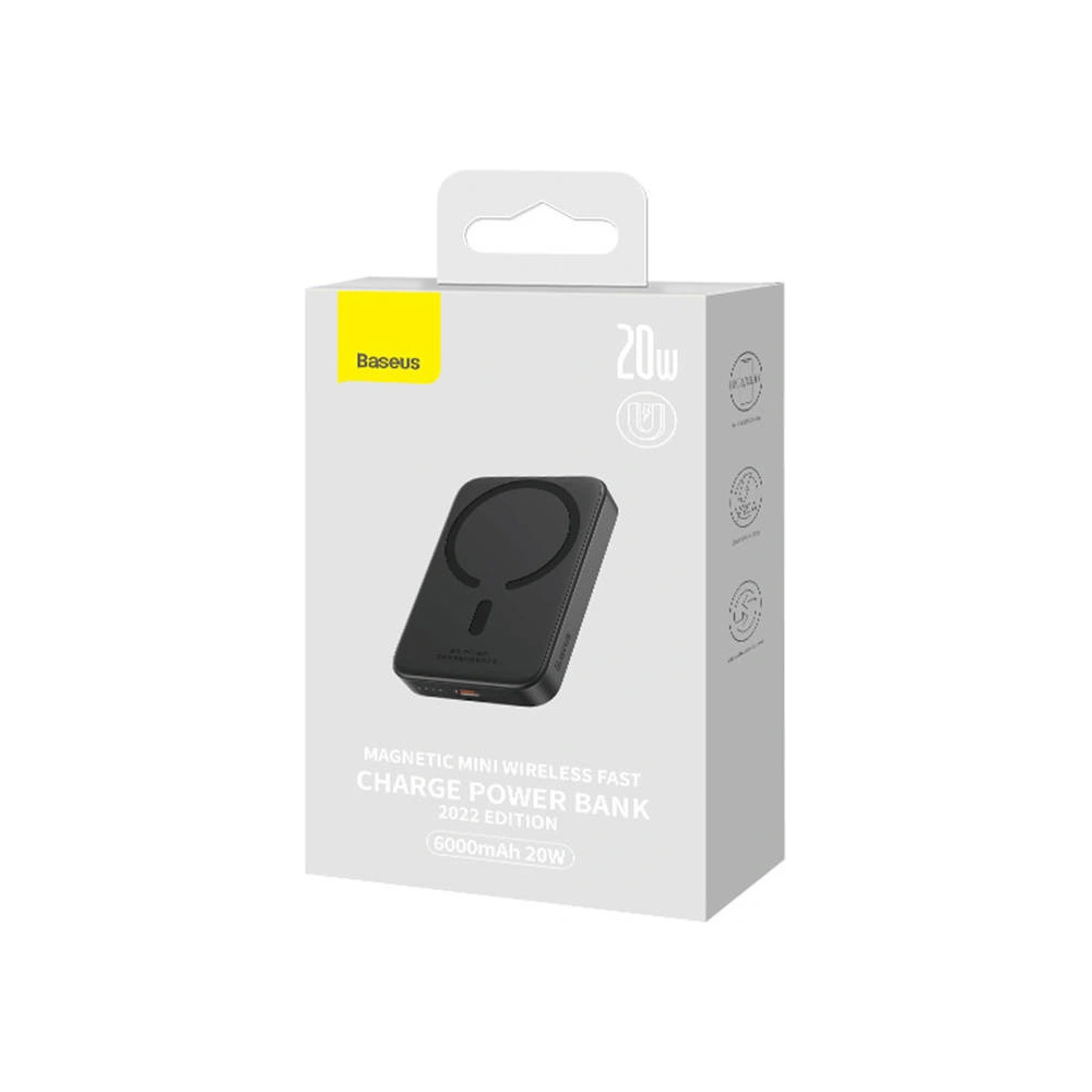 Hurtownia GSM - Powerbank Baseus Magnetic Mini 6000mAh 20W (černý) - BSU4542 - {ean13} - Hurt