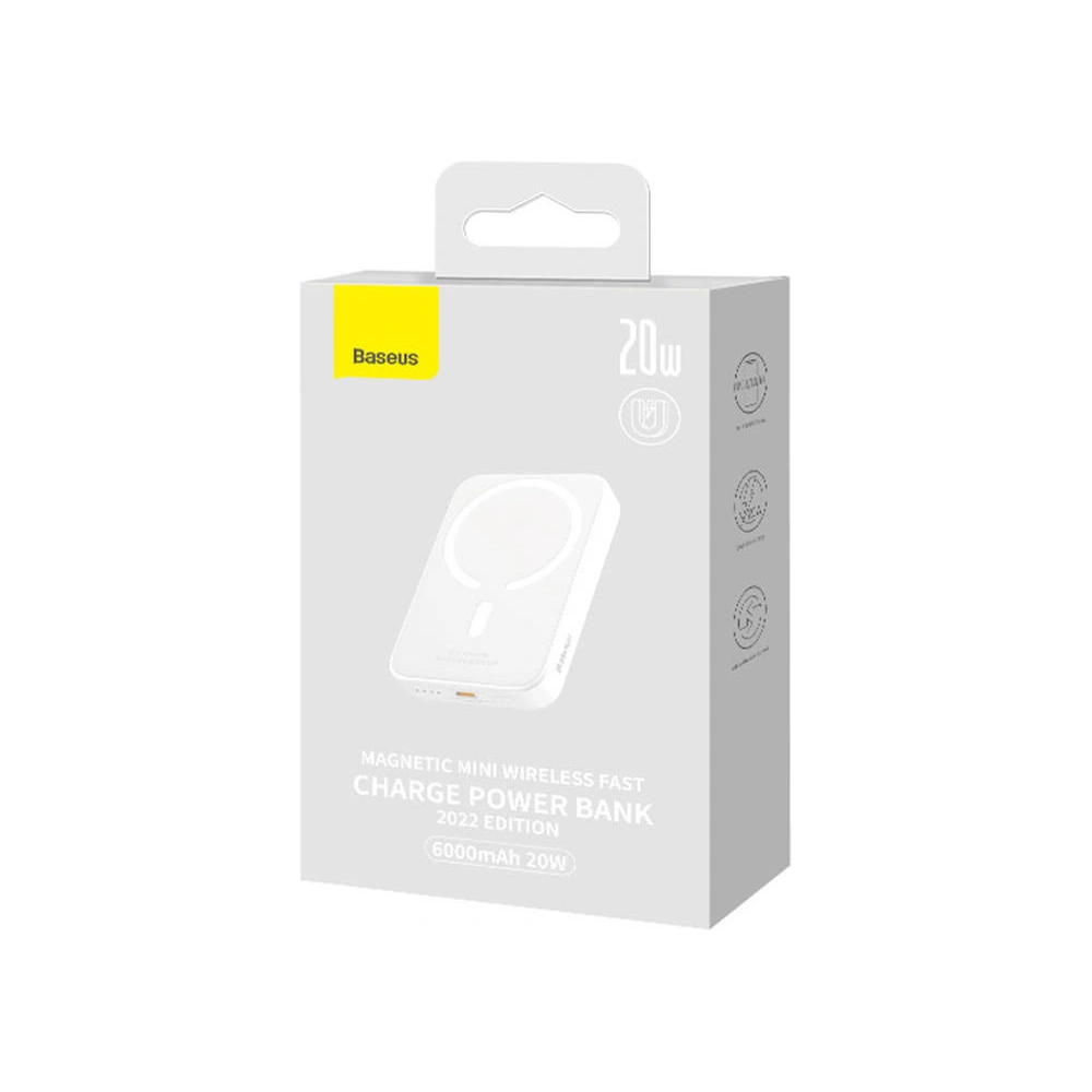 Hurtownia GSM - Powerbank Baseus Magnetic Mini 6000mAh 20W (weiß) - BSU4543 - {ean13} - Hurt