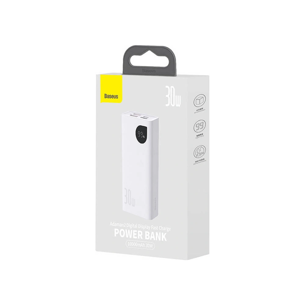 Hurtownia GSM - Powerbank Baseus Adaman2 10000mAh 30W (fehér) - BSU4547 - {ean13} - Hurt