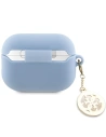 Etui Guess GUAP23DSLGHDB Apple AirPods Pro 2 cover niebieski/blue 3D Rubber 4G Diamond Charm