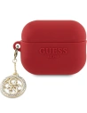 Etui Guess GUAP23DSLGHDF Apple AirPods Pro 2 tok piros/fukszia 3D Gumi 4G Gyémánt Charm