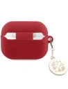 Etui Guess GUAP23DSLGHDF Apple AirPods Pro 2 cover czerwony/fuschia 3D Rubber 4G Diamond Charm