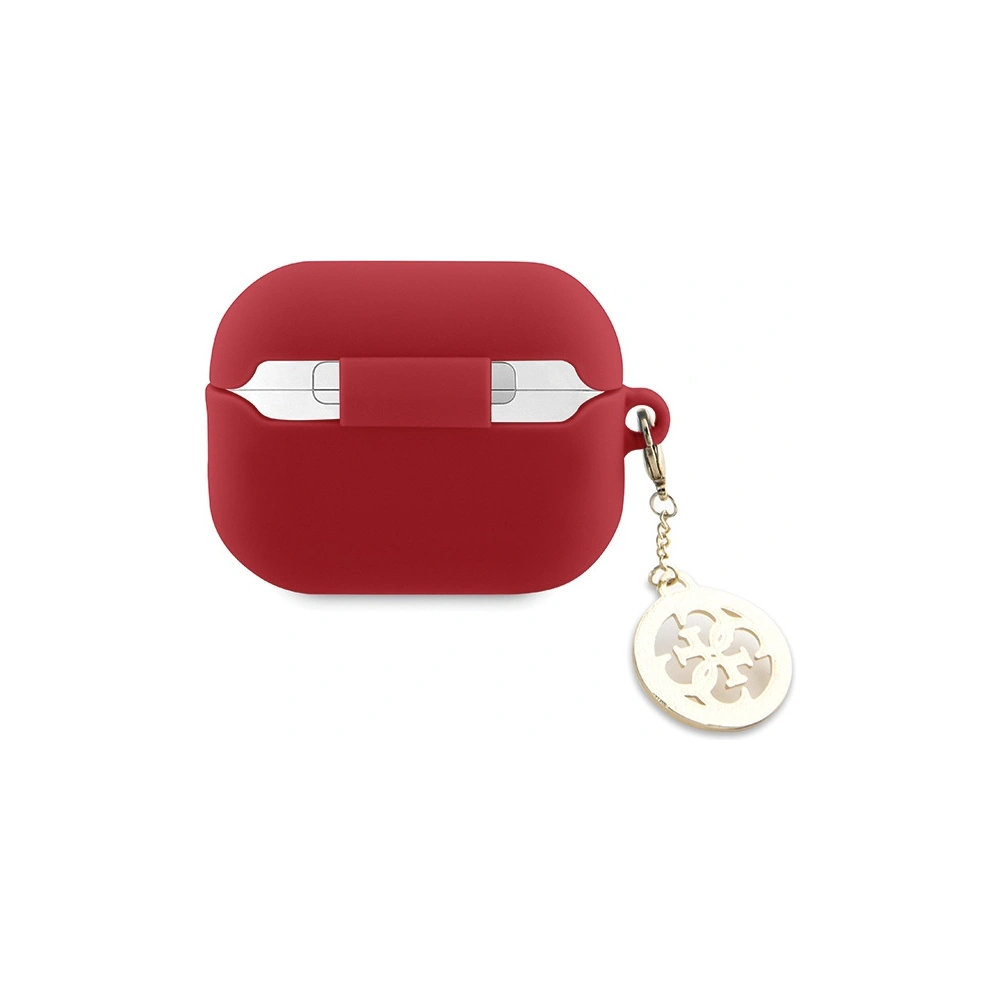 Etui Guess GUAP23DSLGHDF Apple AirPods Pro 2 tok piros/fukszia 3D Gumi 4G Gyémánt Charm