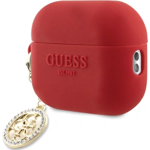 Etui Guess GUAP23DSLGHDF Apple AirPods Pro 2 cover czerwony/fuschia 3D Rubber 4G Diamond Charm