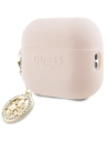 Hurtownia GSM - Etui Guess GUAP23DSLGHDP Apple AirPods Pro 2 tok rózsaszín/rozsdamentes 3D Gumi 4G Gyémánt Charm - GUE2677 - {ean13} - Hurt