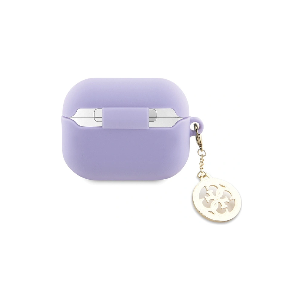 Hurtownia GSM - Etui Guess GUAP23DSLGHDU Apple AirPods Pro 2 kryt purpurový/purple 3D Rubber 4G Diamond Charm - GUE2678 - {ean13} - Hurt