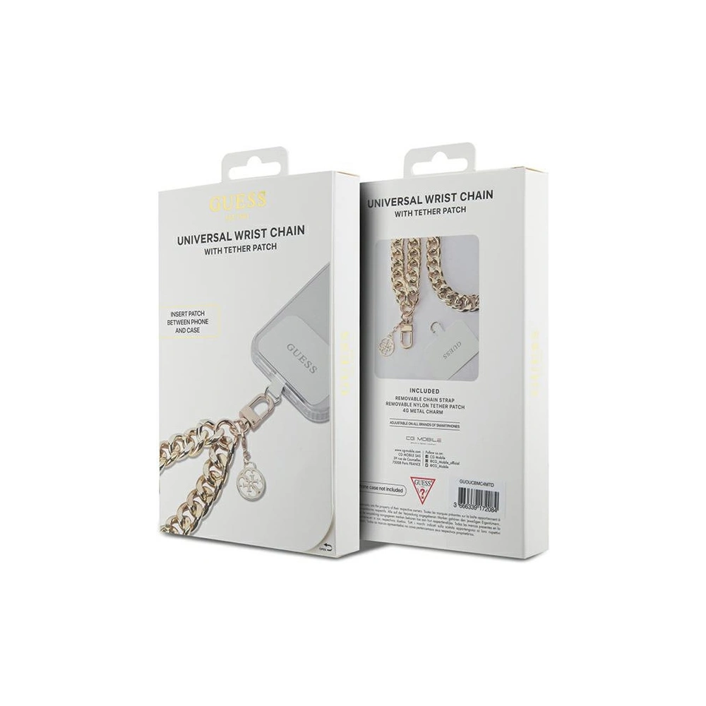 Hurtownia GSM - Pasek Guess GUOUCBMC4MD Universal Big Hand Strap arany 4G Charm - GUE2679 - {ean13} - Hurt