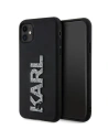 Etui Karl Lagerfeld KLHCN613DMBKCK Apple iPhone 11/XR negru/black hardcase 3D Rubber Glitter Logo