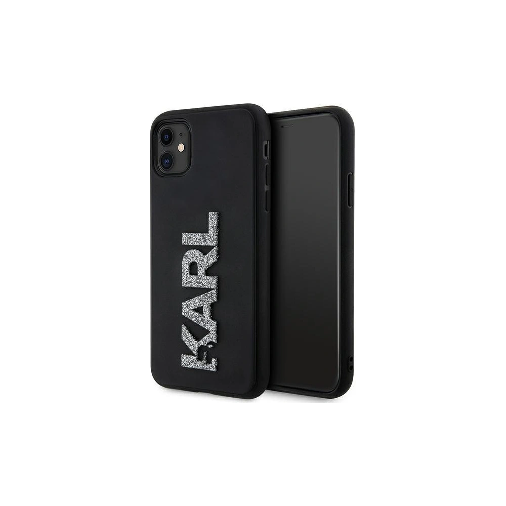 Hurtownia GSM - Etui Karl Lagerfeld KLHCN613DMBKCK Apple iPhone 11/XR negru/black hardcase 3D Rubber Glitter Logo - KLD1604 - {ean13} - Hurt