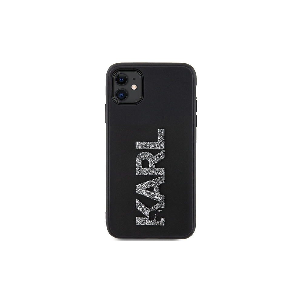 Hurtownia GSM - Etui Karl Lagerfeld KLHCN613DMBKCK Apple iPhone 11/XR negru/black hardcase 3D Rubber Glitter Logo - KLD1604 - {ean13} - Hurt