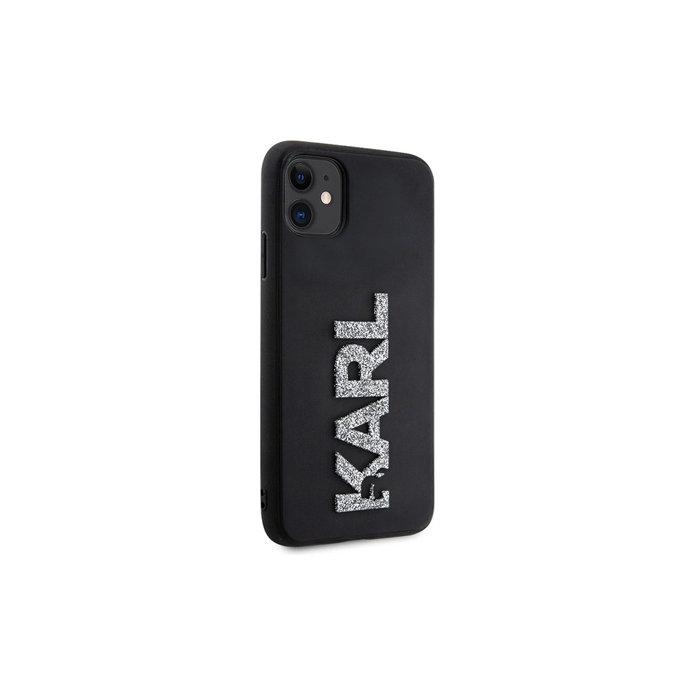 Hurtownia GSM - Etui Karl Lagerfeld KLHCN613DMBKCK Apple iPhone 11/XR negru/black hardcase 3D Rubber Glitter Logo - KLD1604 - {ean13} - Hurt