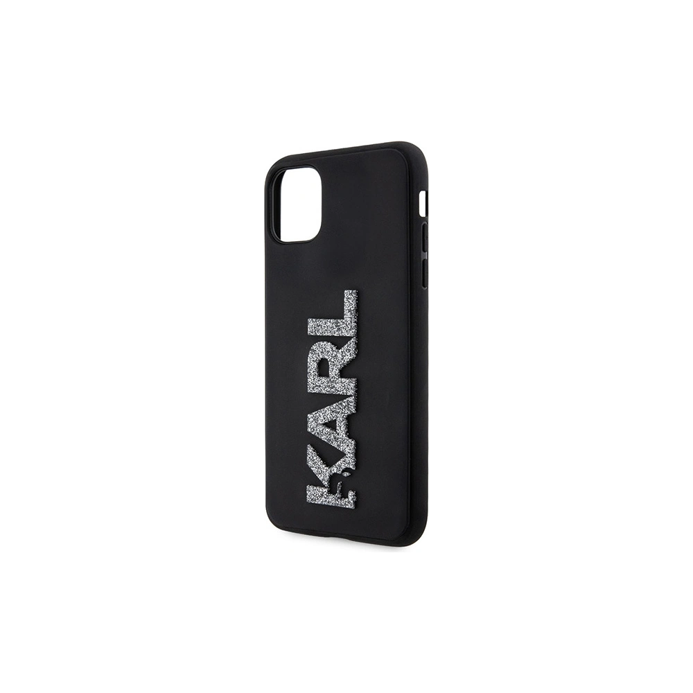 Hurtownia GSM - Etui Karl Lagerfeld KLHCN613DMBKCK Apple iPhone 11/XR negru/black hardcase 3D Rubber Glitter Logo - KLD1604 - {ean13} - Hurt