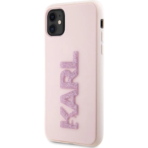 Hurtownia GSM - Etui Karl Lagerfeld KLHCN613DMBKCP Apple iPhone 11/XR rózsaszín/pink kemény tok 3D gumi csillogó logó - KLD1605 - {ean13} - Hurt